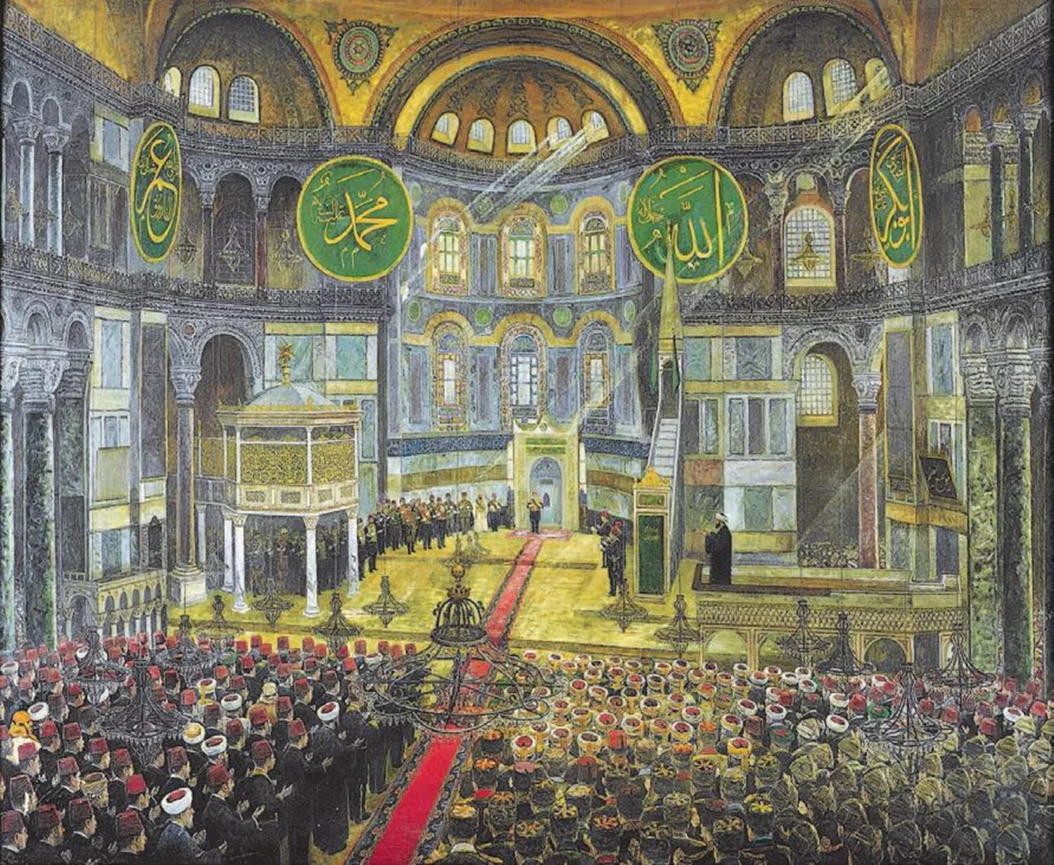 Ayasofya'da bayramlaşma töreni